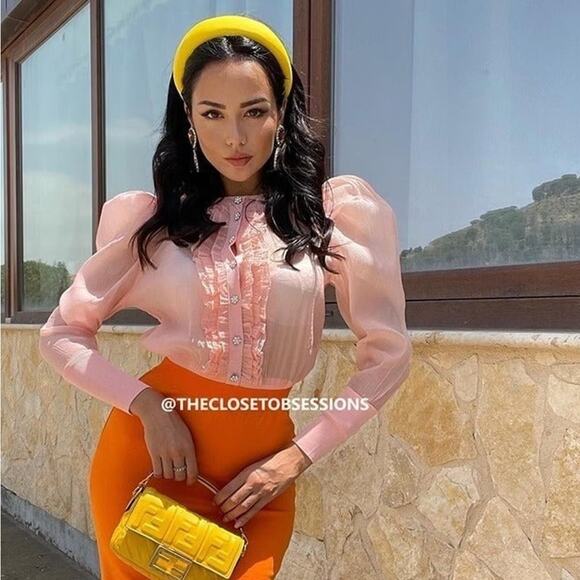 ZARA Semi-Sheer Top with Jewel Buttons NWT LAST ONE!!! - Picture 1 of 16